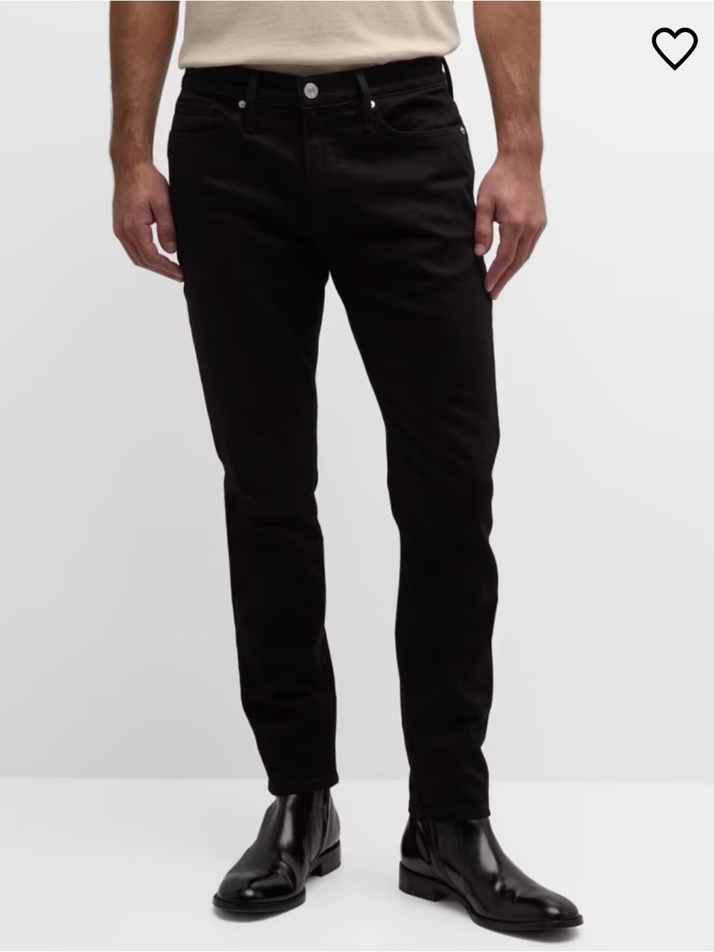 Frame Men's L'Homme Skinny Jeans Denim Black Noir 31 Waist $208